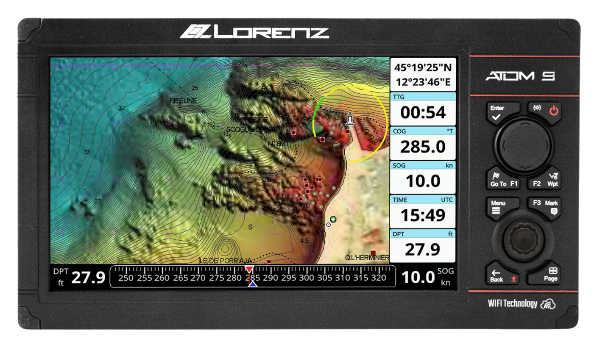 Atom 9 a bordo — integrazione completa con la strumentazione marina