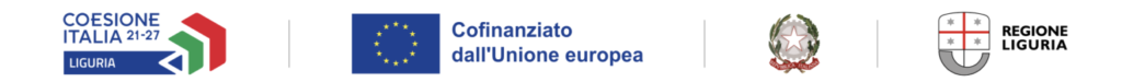 Cofinanziato dall'Unione europea · PR FESR Liguria 2021/2027 · Repubblica Italiana · Regione Liguria